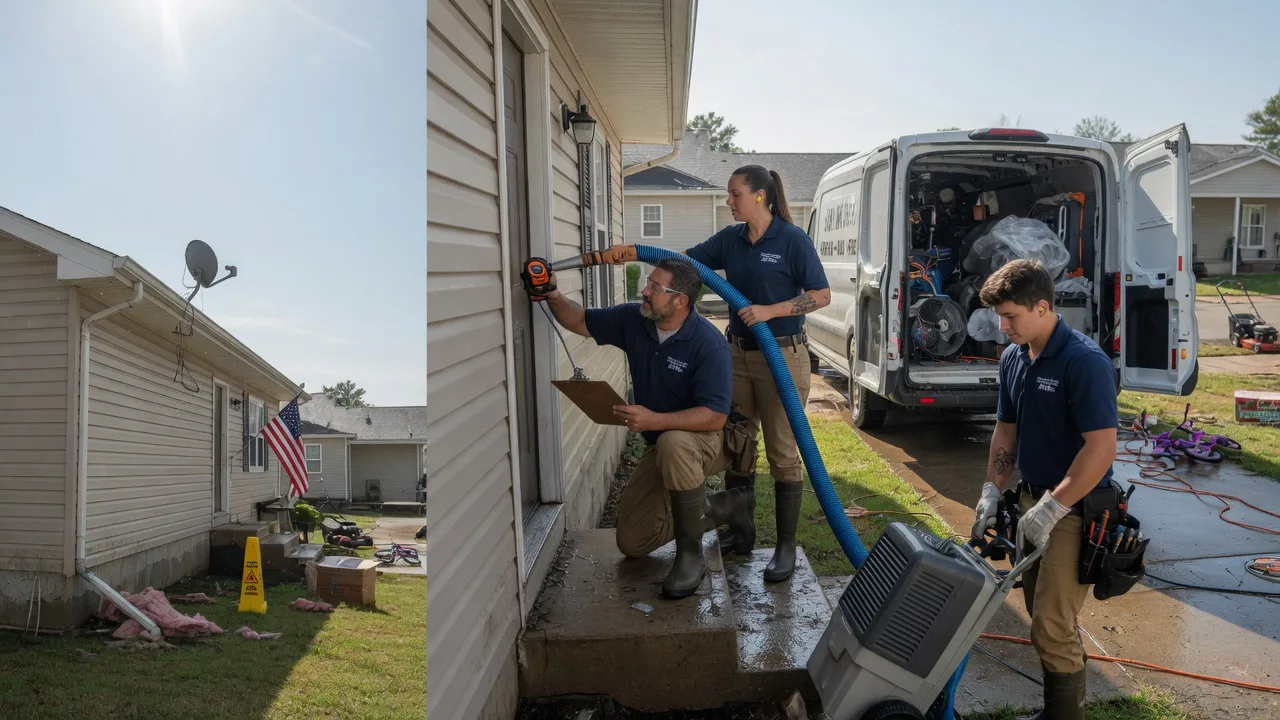 Ceiling Water Damage Restoration in Morrison, OK near me